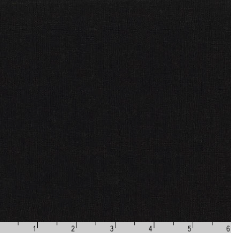 Brussels Washer Linen Rayon Blend Black Fabric