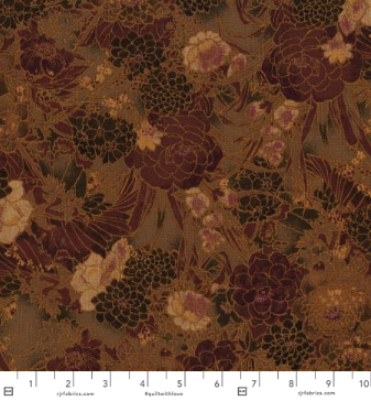 RJR - Miyako Taupe Fabric by Jinny Beyer