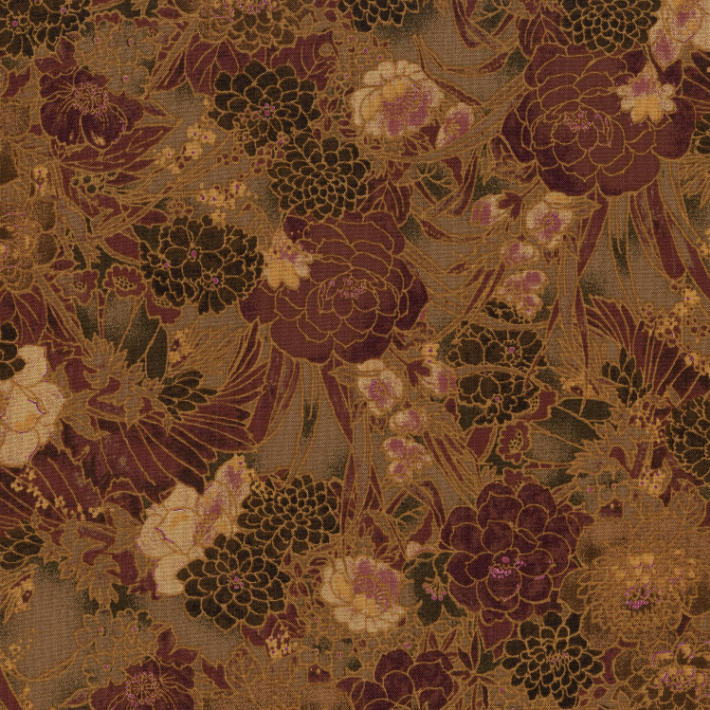 RJR - Miyako Taupe Fabric by Jinny Beyer