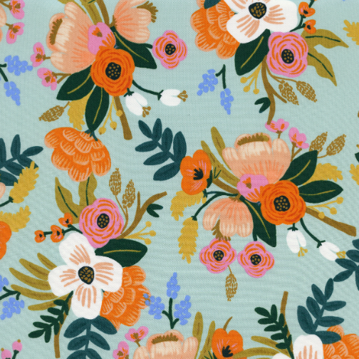 Amalfi - Lively Floral Mint Rayon by Rifle Paper