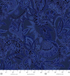 Maison Paisley Blue Fabric by Jinny Beyer for RJR Fabrics – classic blue paisley quilting cotton.
