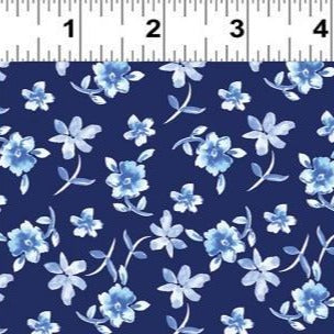 Blue Porcelain Fat Quarters by Clothworks
