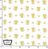 Fat Quarter - Glitter Critters - Nice Mice White/Gold Glitter